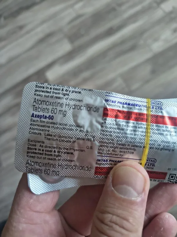 Атомоксетин Стратерра 60 mg, 29 таблеток