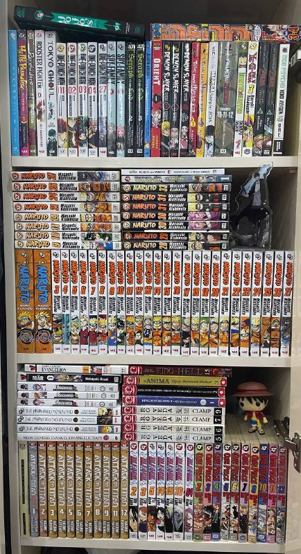 Манга комиксы One Punch Man, Naruto, Bleach, Demon Slayer и др.