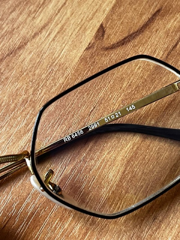 Очки для зрения Ray-Ban, оправа золото, линзы -4.0 с защитой от синего света 3