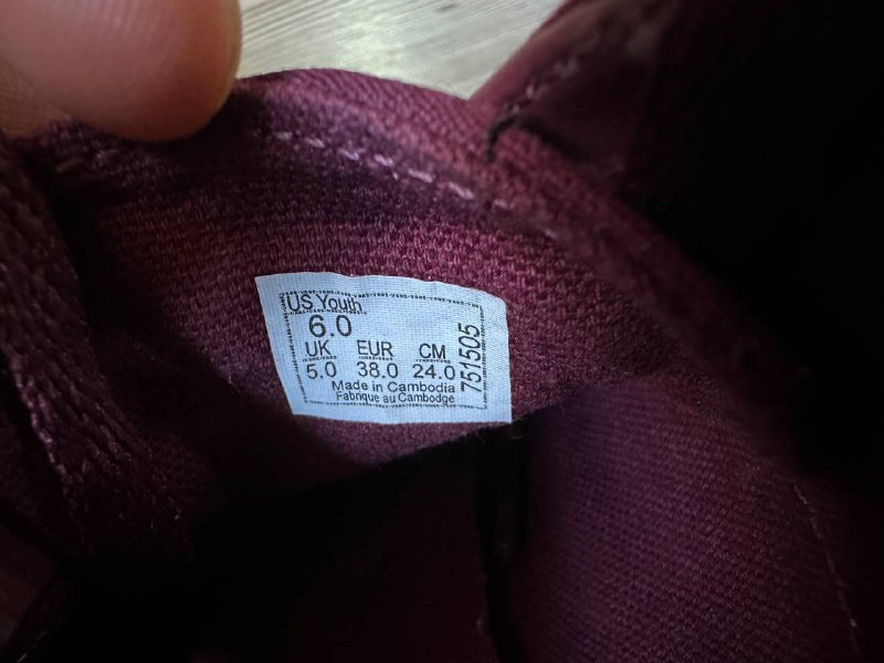 Vans Old Skool бордовые кроссовки размер 38 EU 5
