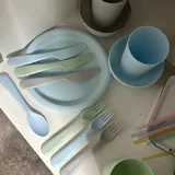 Лотки для еды, емкость для холодца, трубочки, кружка, набор для походов 10