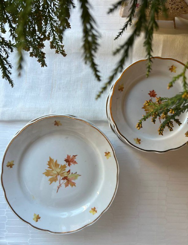 Столовые тарелки набор 6 шт большие, маленькие 4