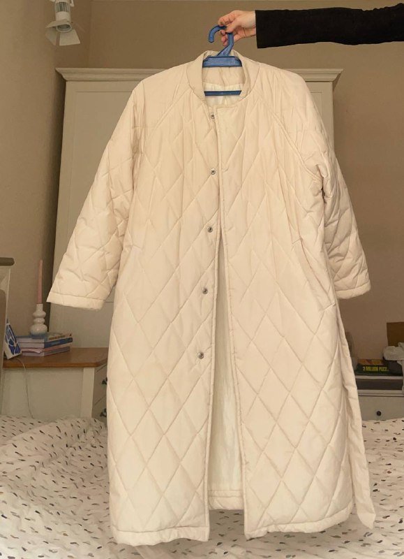 Пальто стеганое теплое женское