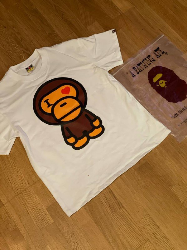 футболка bape оригинал новая размер S