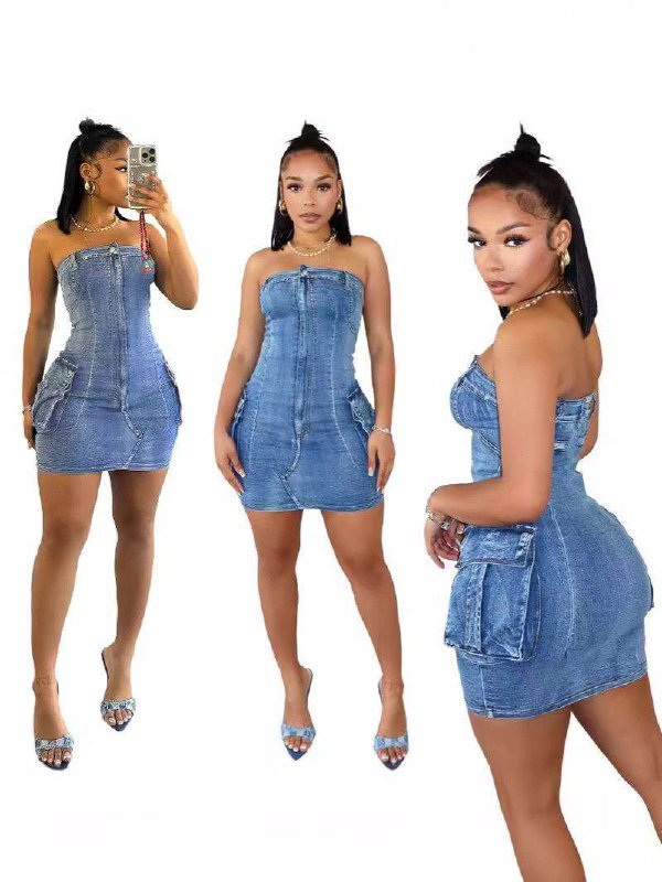 Карго-штаны, джинсы, платья, комбинезоны женские 5