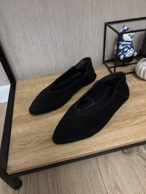 Кожаные балетки 1