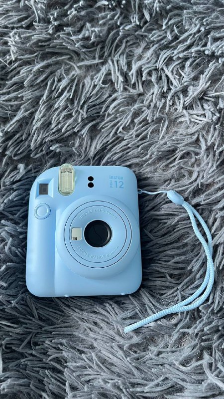 Фотоаппарат Instax mini 12 в голубом цвете, чехол в подарок 4