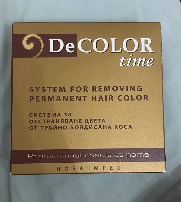 Смывка для волос DeCOLOR time