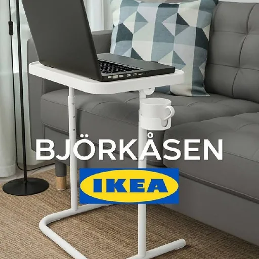 IKEA БЬЁРКОСЕН приставной столик для ноутбука