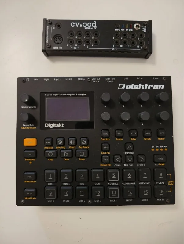 Digitakt MK1, AVP SD-6, Rolls Stereo Mini-Mix VI 1