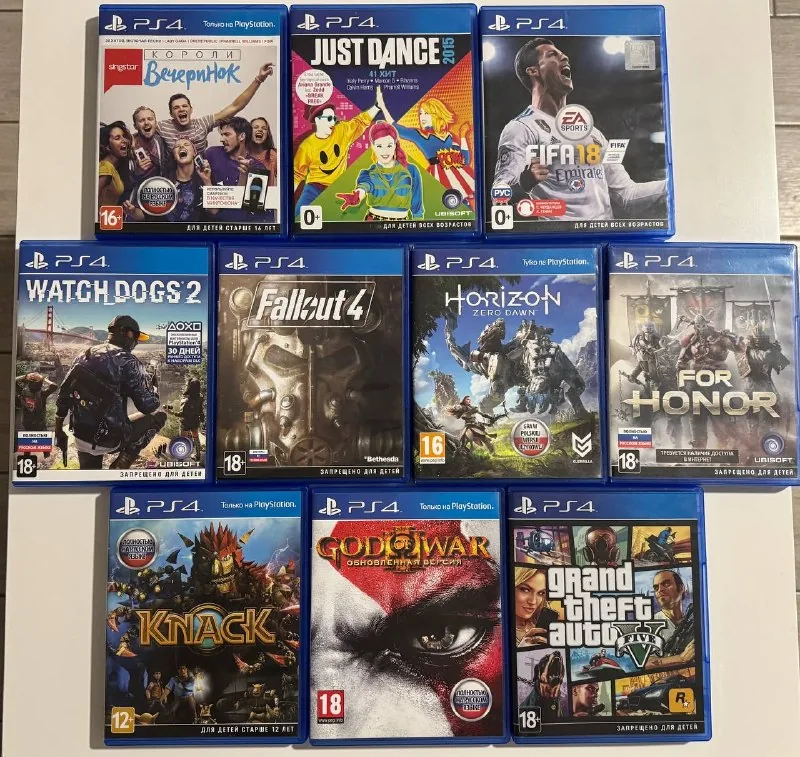 Диски для Sony PS4 с играми