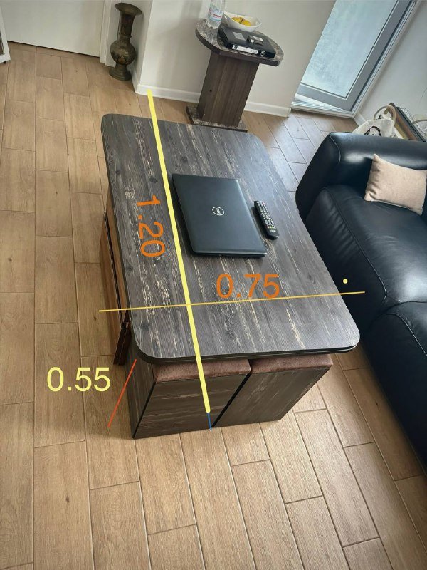Стол трансформер с 4 стульями
