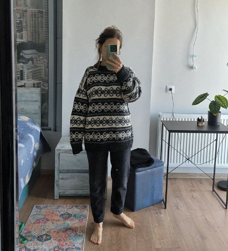 Свитер из шерсти яка из Непала