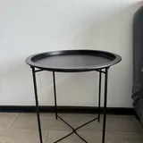 Черный столик, письменный стол, стул, зонтик, шпаклевка 1
