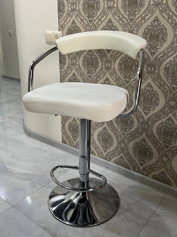 Стул барный белый 3