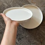 Белые тарелки IKEA и с бортиком 1