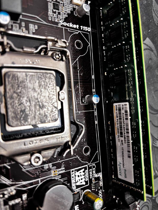 Материнская плата, процессор i5 4570, DDR3 8GB комплект 2