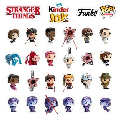 Фигурки Stranger Things Funko Pop Kinder Joy