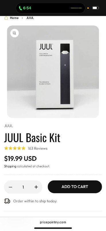 Подик вейп без картриджа JUUL