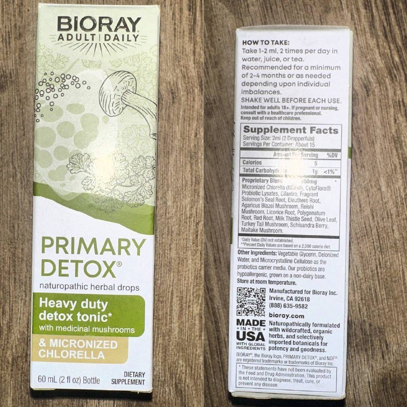 Primary Detox усиленный тоник для выведения токсинов без спирта