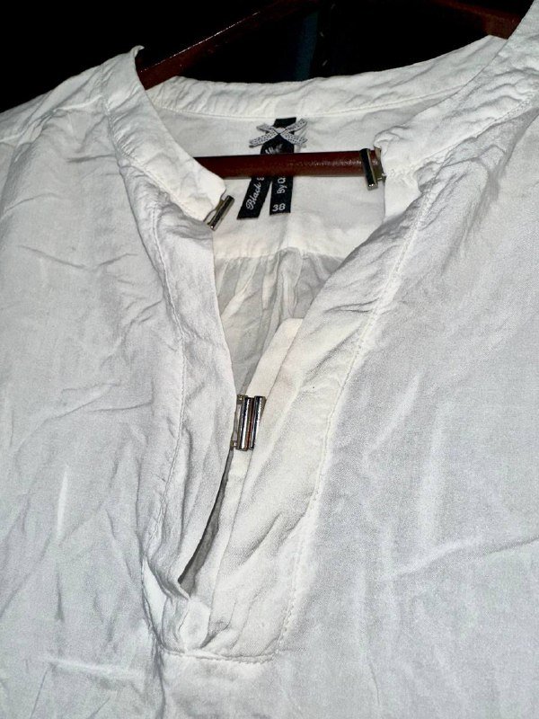 белая рубашка Black & White by Quilla’s, размер S/M 3