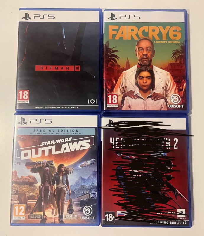 Hitman 3, FarCry 6, Star Wars Outlaws игры PS5