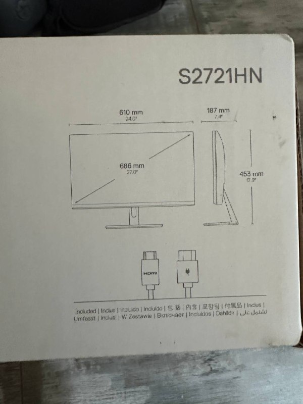 Монитор DELL 27” S2721HN, отличное состояние 3