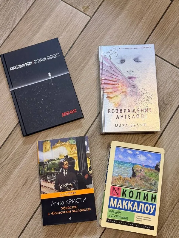 Книги Квантовый воин, Возвращение ангелов, Поющие в терновнике, Убийство в Восточном экспрессе 1