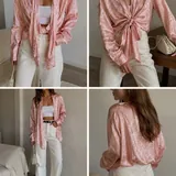 Атласная рубашка-кимоно Missguided 5
