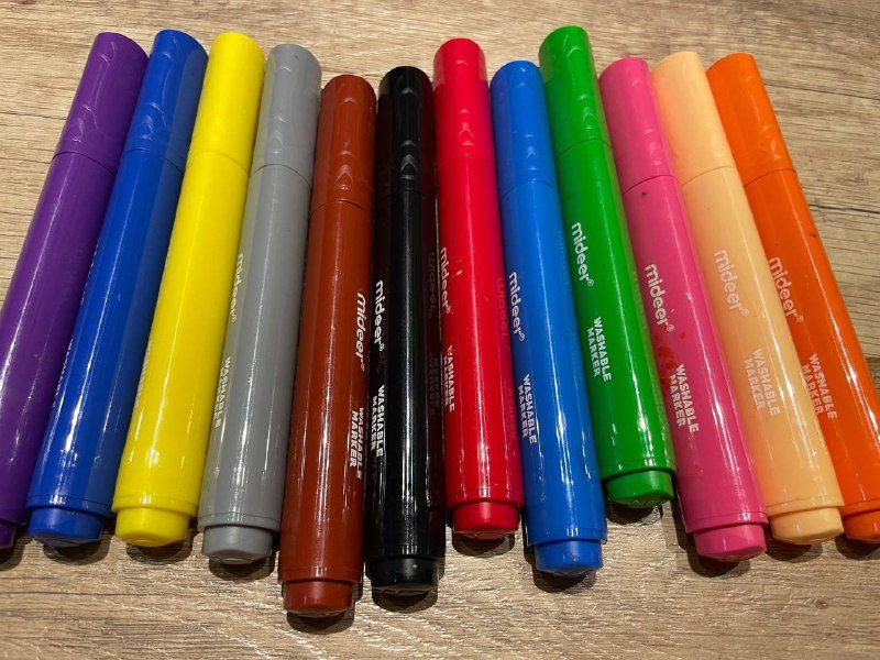 Фломастеры моющие 12 шт 2