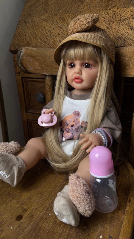 Реалистичная виниловая кукла Реборн 55 см