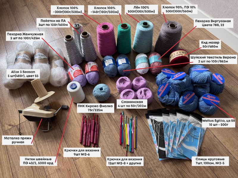 Плойка-волна, выпрямитель, коврик для йоги, штатив, искусственные цветы, зарядное устройство, босоножки, набор спиц и пряжа, женская одежда 9