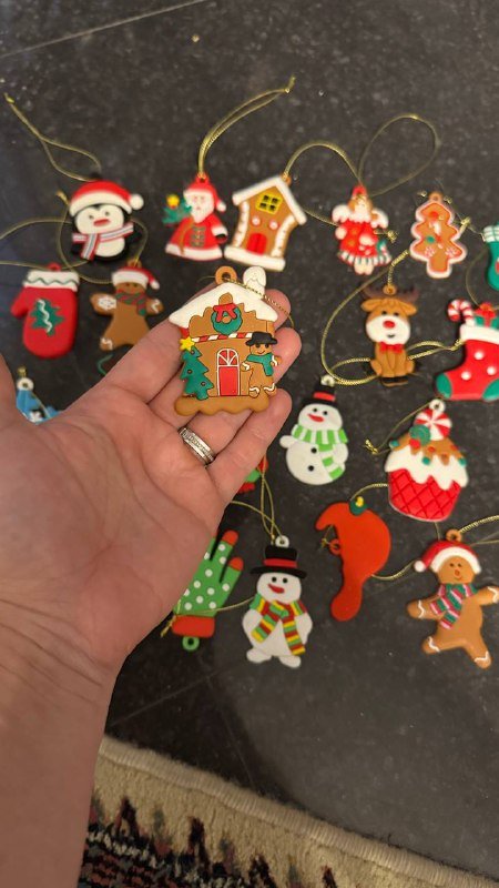 Резиновые новогодние игрушки 23 шт 2