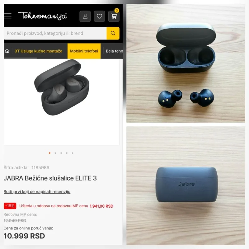беспроводные наушники Jabra Elite 3