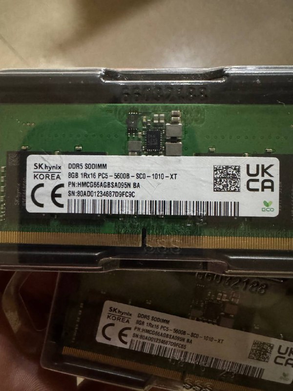 Оперативная память DDR5 8GB для ноутбука