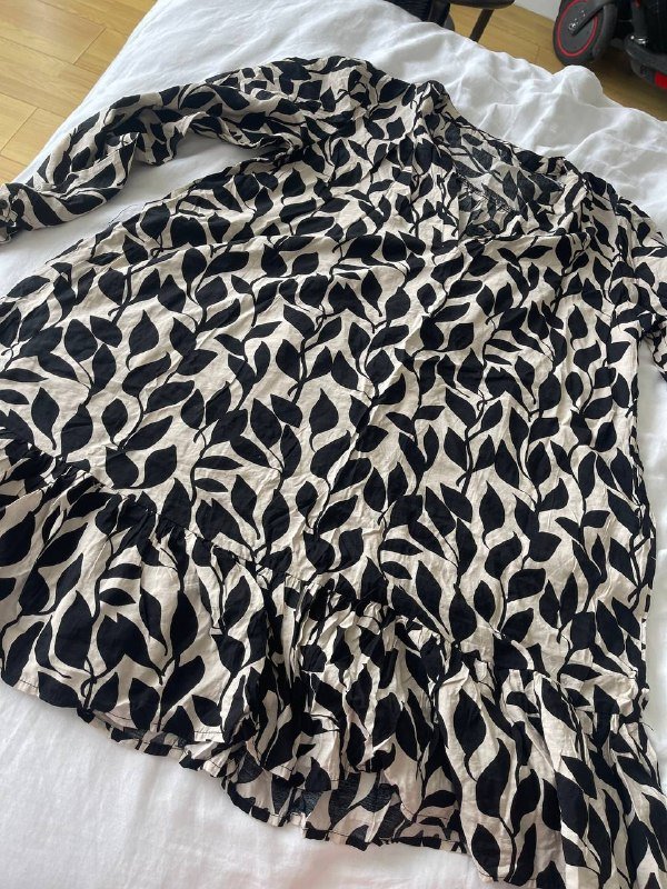 Платье женское L-xl черно-белое без пояса 6