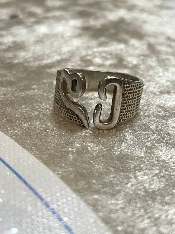 Серебряное кольцо с грузинской надписью 5