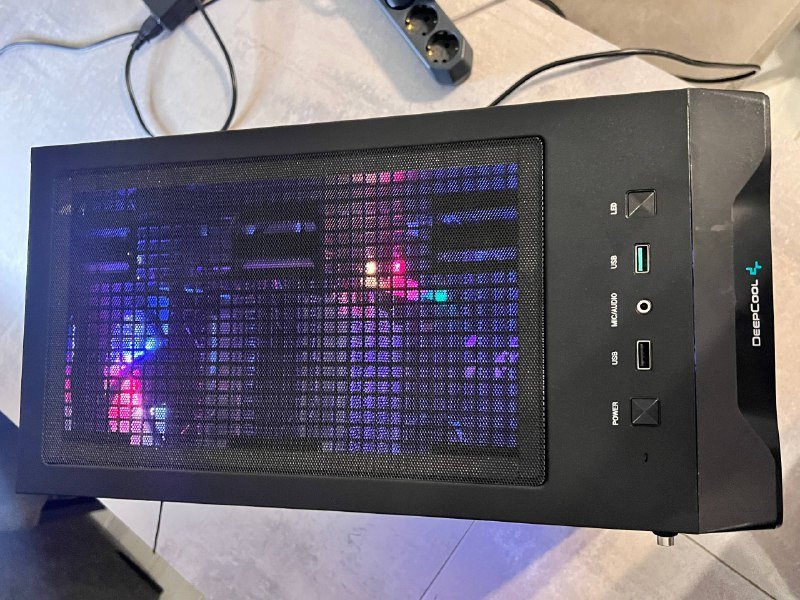 Игровой ПК с RTX 4070, 32" монитор, корпус с вентиляторами 4