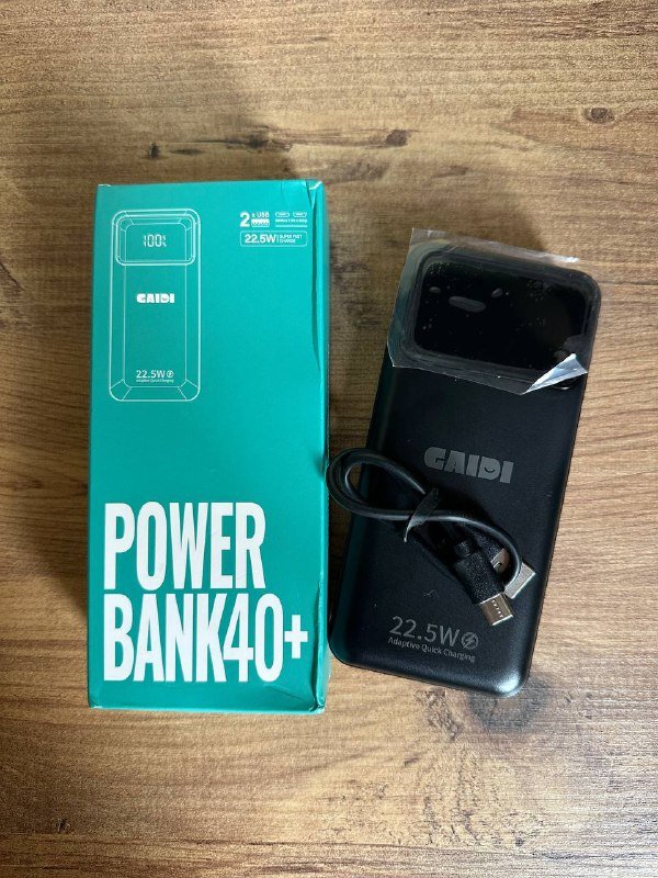 Powerbank 40000 mAh, быстрая зарядка 22.5W