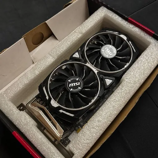Видеокарта MSI RX570, райзер, диск