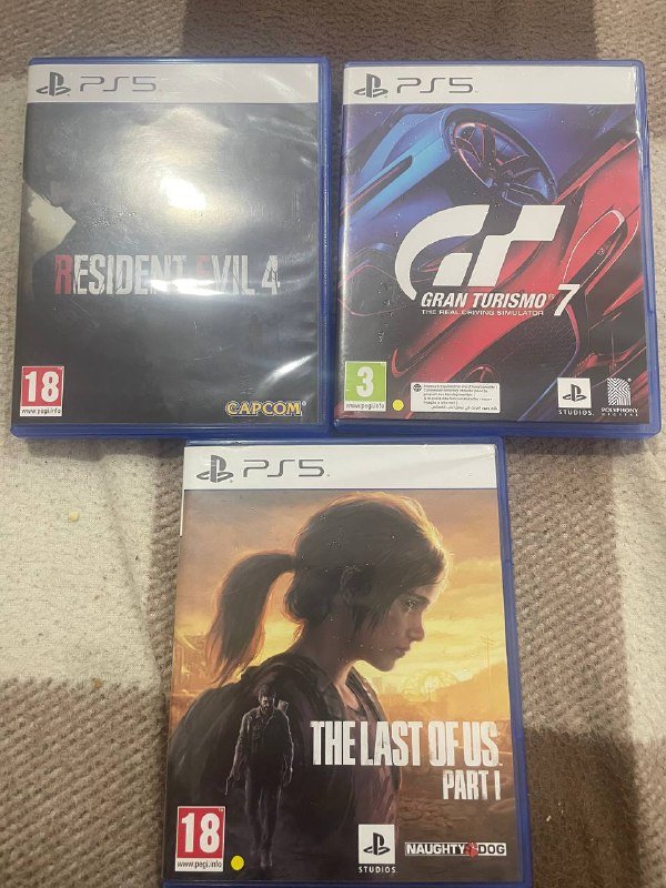 Resident Evil 4, Gran Turismo 7, The Last of Us игры PS5