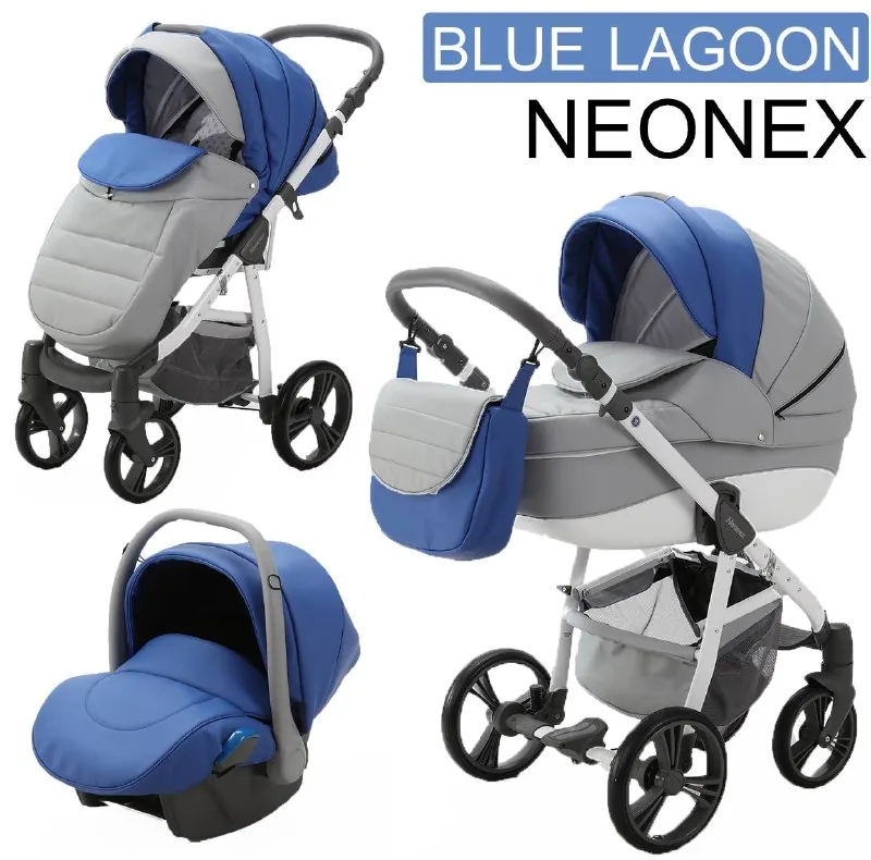 Детская коляска Adamex Neonex 3 в 1 с автокреслом 1