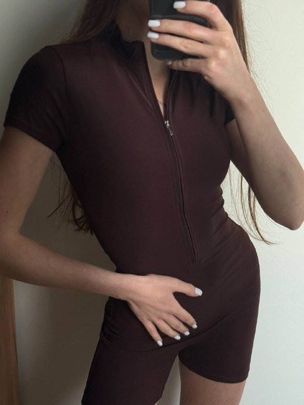 Женский базовый комбинезон шортами, длинный рукав, лосины 3