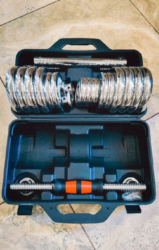 Набор гантелей 30 кг Chrome Dumbell Set 2