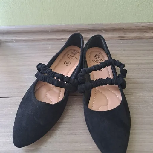 Черные балетки Corso