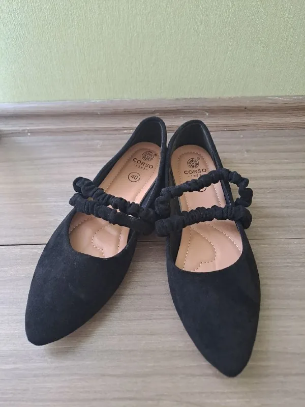 Черные балетки Corso 1