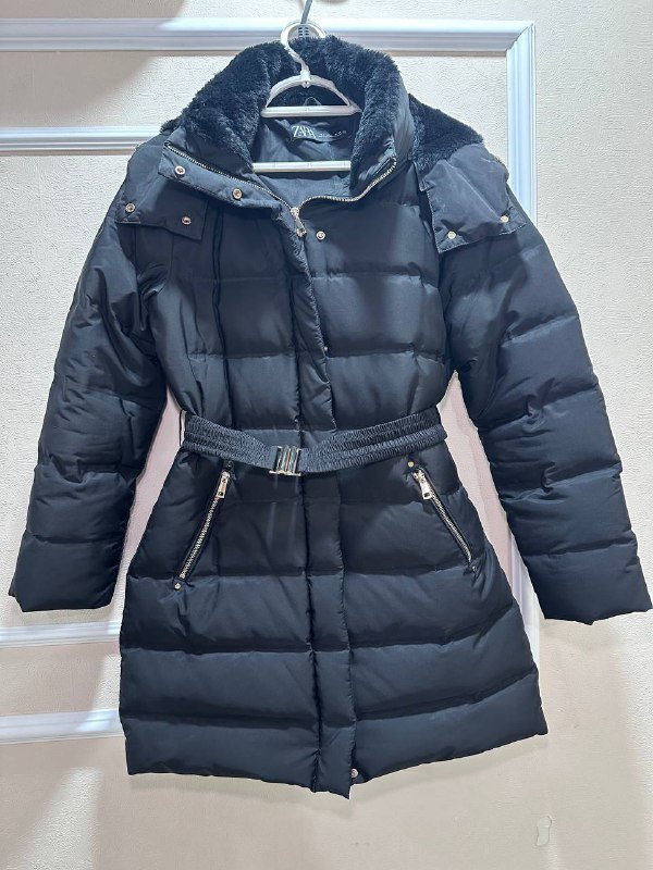 Женская зимняя куртка Zara, размер 44-46