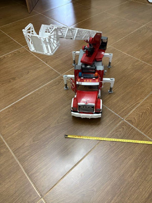 Пожарная машина Mack, эвакуатор Man с джипом Bruder 2