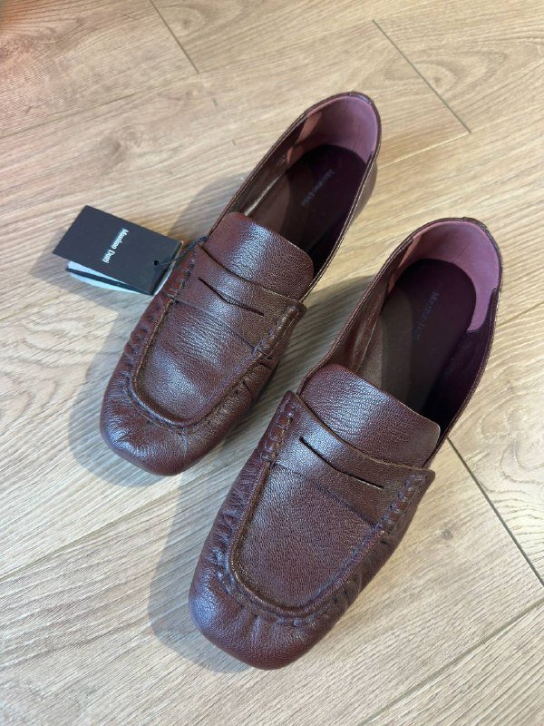 Лоферы Massimo Dutti бордовые женские 41 размер 3