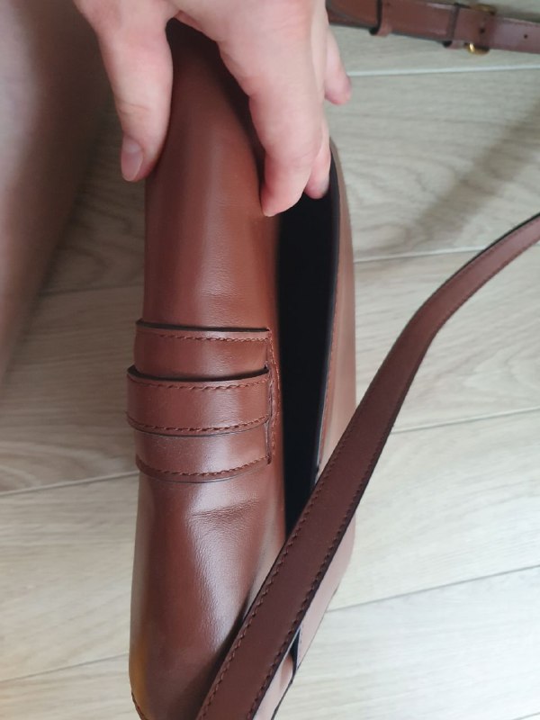 Коричневая кожаная сумка Banana Republic 4